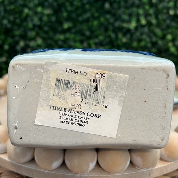 Three Hands | Lidded Jar Vase Vessel Decorative Piece | Grandmillennial | EUC - Picture 10 of 10